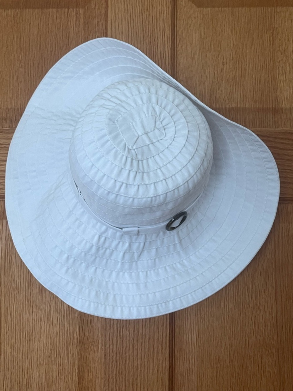 Tommy Bahama packable washable White Wide Brim Sun Hat with Buckle Accent - Picture 1 of 5